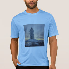 Camiseta Farol costeiro coberto de gelo