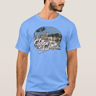 Camiseta Farol da ilha Hilton Head Harbor