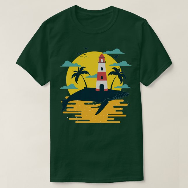 Camiseta Farol de baleia (Frente do Design)