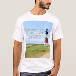 Camiseta Farol de Cabeça de Sankaty, MÃES de Nantucket T-Sh