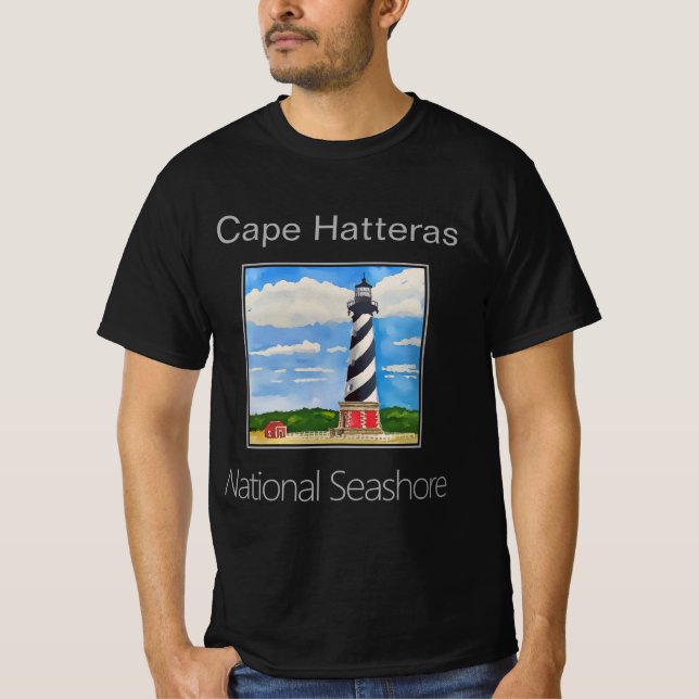 Camiseta Farol de Cape Hatteras, costa nacional (Frente)