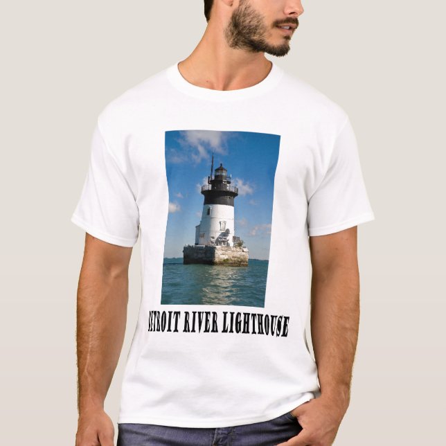 Camiseta Farol de Detroit River (Frente)