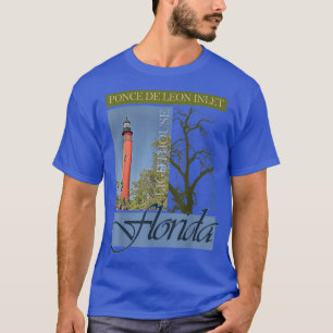 Camiseta Farol de entrada Ponce De Leon Flórida 1887 Design
