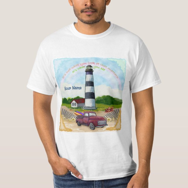 Camiseta Farol de escolha de caminhão (Frente)