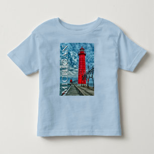 Camiseta Farol de Grand Haven   Michigan