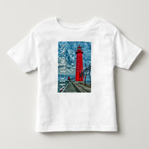 Camiseta Farol de Grand Haven   Michigan