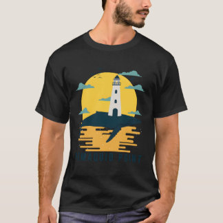 Camiseta Farol de Maine Leve do Ponto Pemaquide Náutico
