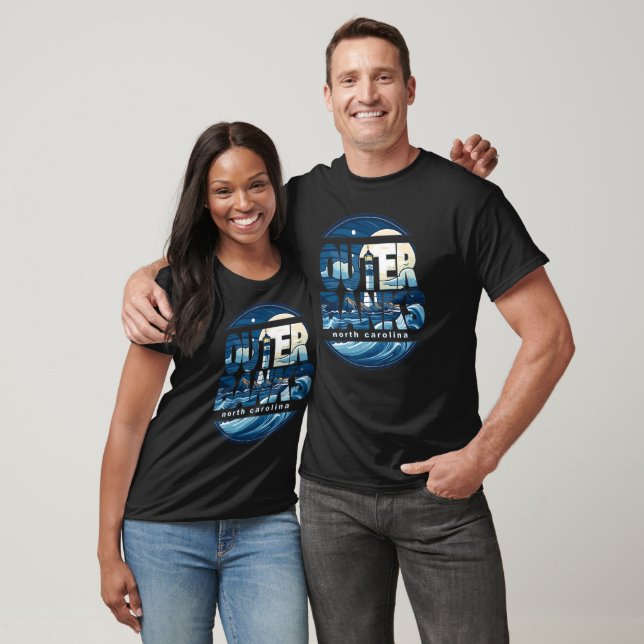 Camiseta Farol de Outer Banks Carolina do Norte (Unissex)