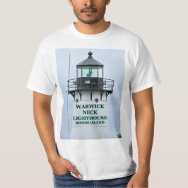 Camiseta Farol de Pescoço Warwick, Camisa-T de Rhode Island