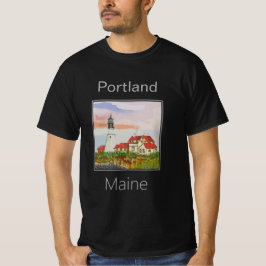Camiseta Farol de Portland Head, Portland, Maine