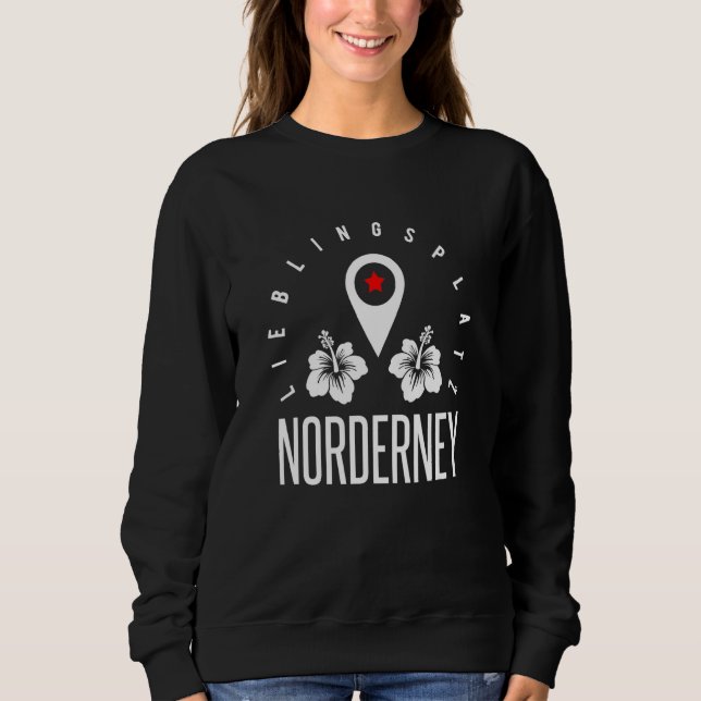Camiseta Farol de Praia da Ilha Norderney North Frison (Frente)
