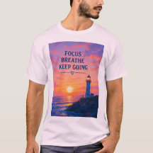 Farol do pôr do sol Foco Respirar Continuar