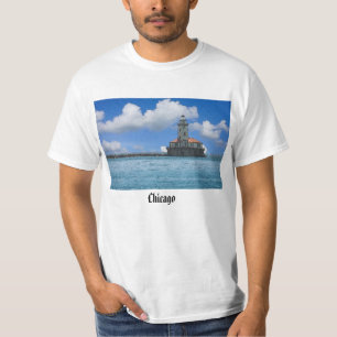 Camiseta Farol do Porto de Chicago Painterly