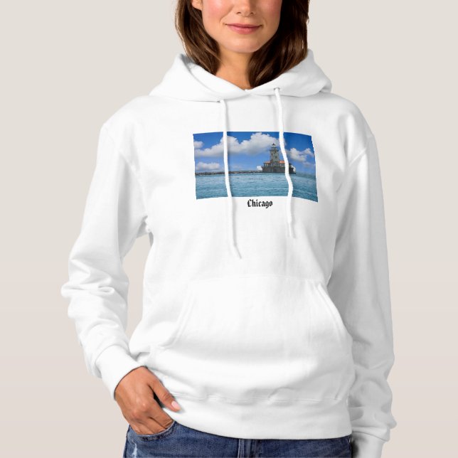 Camiseta Farol do Porto de Chicago Painterly (Frente)