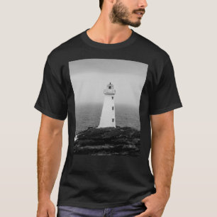 Camiseta Farol Mínimo Branco Negro