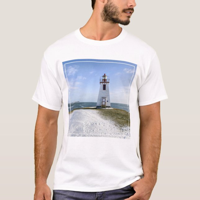 Camiseta Farol | Novo Brunswick de Arran da polegada (Frente)