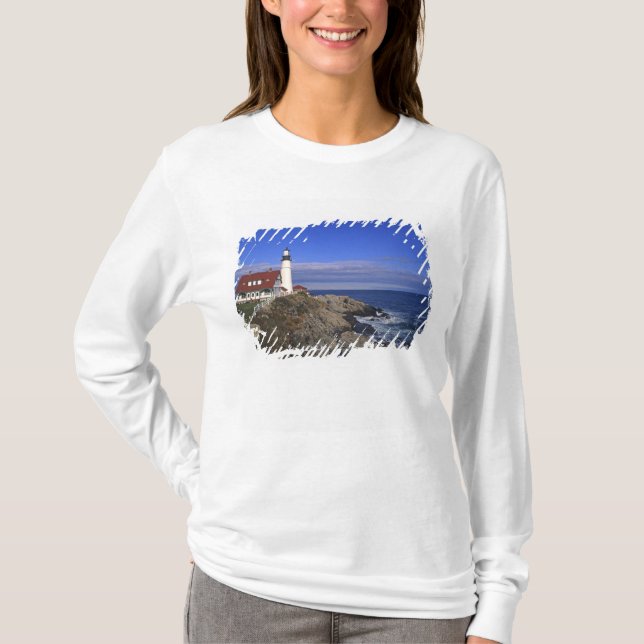 Camiseta Farol Portland Head Light Maine (Frente)