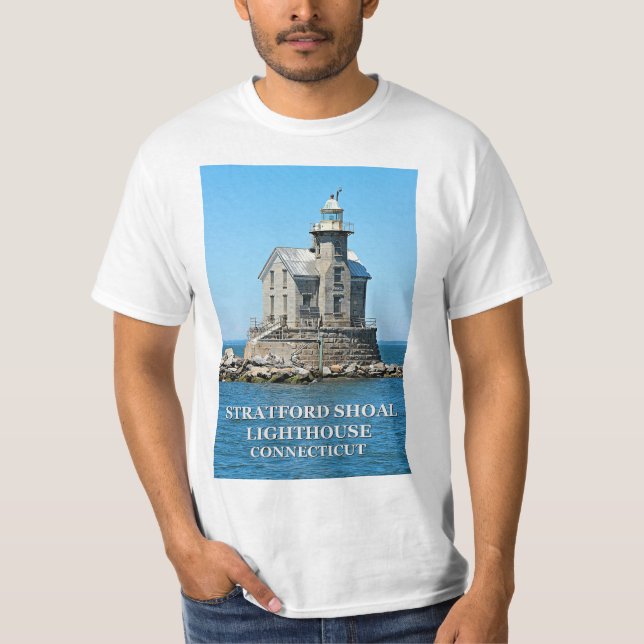 Camiseta Farol Stratford Shoal, Connecticut (Frente)
