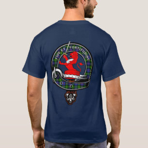 Camiseta Farquharson Tartan Clan Crachá