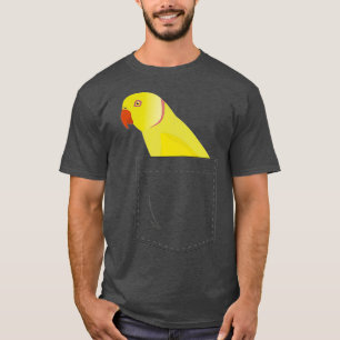 Camiseta Farsa Amarelo de periquito-do-pescoço-índio