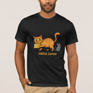 Camiseta Farsa do Queijo – Design de Desenho Animado Divert
