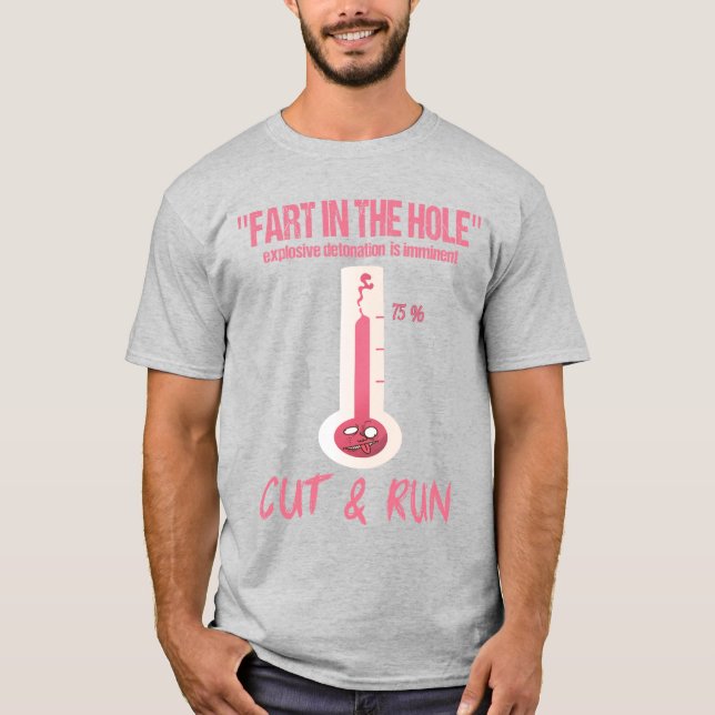 CAMISETA "FART A DETONAÇÃO EXPLOSIVA NO FURO" IMINENTE (Frente)