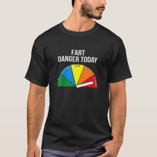 Camiseta Fart Danger Extreme Engraçado Sinal de Perigo de F