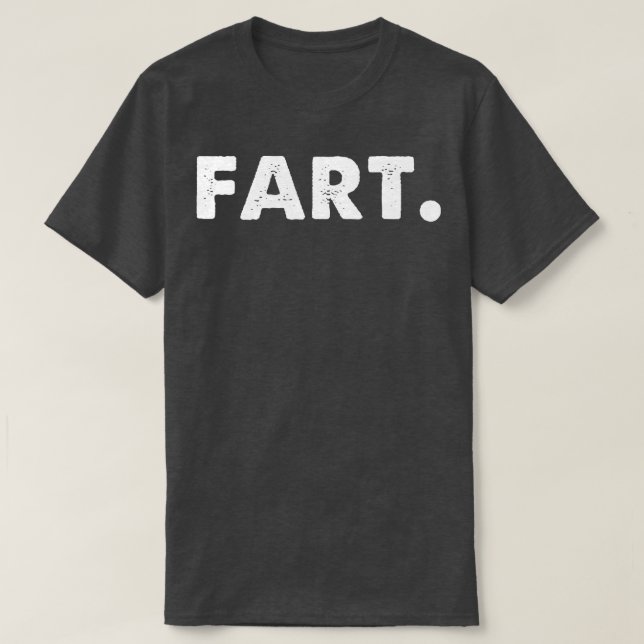 Camiseta Fart Engraçado Typografia (Frente do Design)