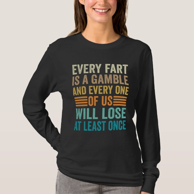 Camiseta Fart Men Women Dad Mom Teen Boys Girls Kids  Farti (Frente)