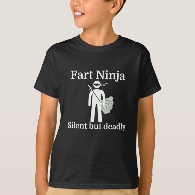 Camiseta Fart Ninja silencioso mas inoperante (Frente)