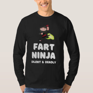 Camiseta Fart Ninja Silenciou Mortal Humor Piada