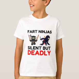 Camiseta Fart Ninjas Silencioso, Mas Mortal