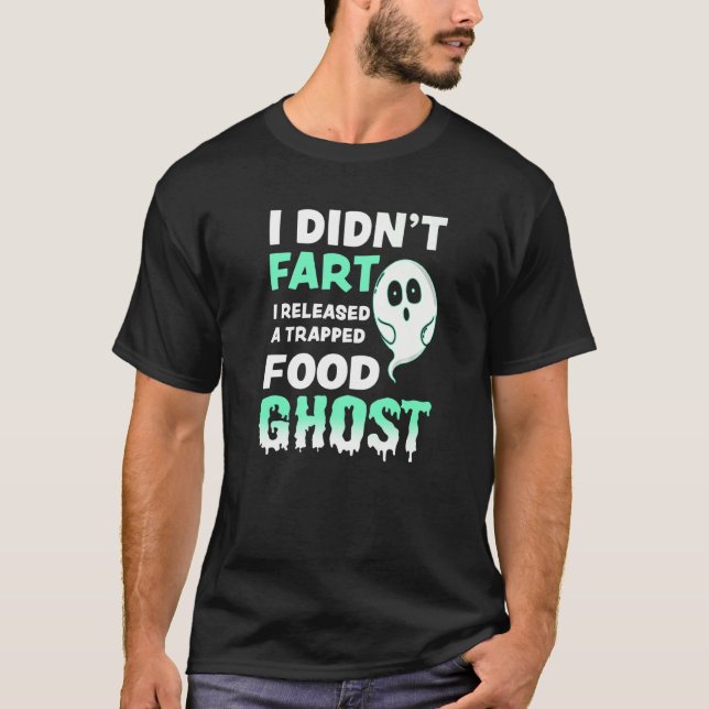 Camiseta Fart Piada Halloween Comida Fantasma Topo (Frente)