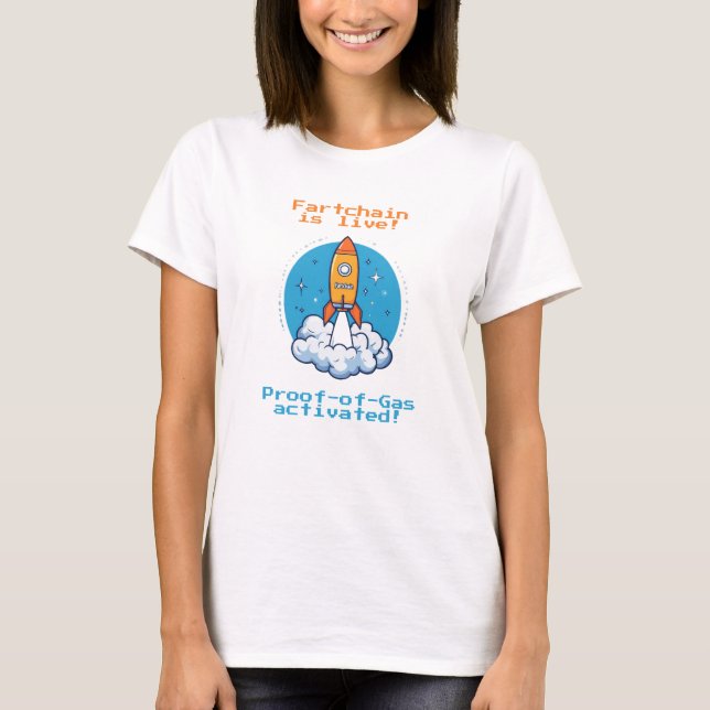 Camiseta Fartchain: Proof-Gas Edition (Frente)