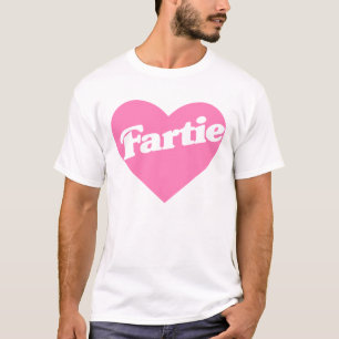 Camiseta Fartie cor-de-rosa Piada de trocadilhos