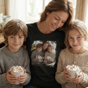 Camiseta Fãs de Chocolate Estabelecidos Foto