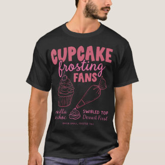 Camiseta Fãs de Cobertura de Cupcake Sobremesa Doce