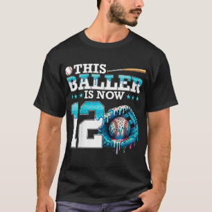 Camiseta Fãs de Esporte Festa de 12 Anos do Bysebyll Drip I