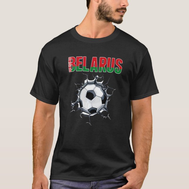 Camiseta Fãs De Futebol Da Bielorrússia - Futebol Da Bielor (Frente)