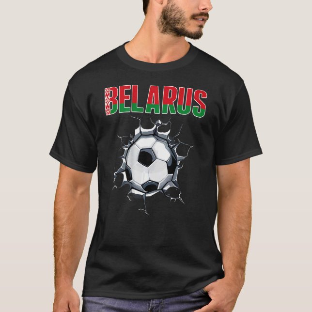 Camiseta Fãs De Futebol Da Bielorrússia - Futebol Da Bielor (Frente)