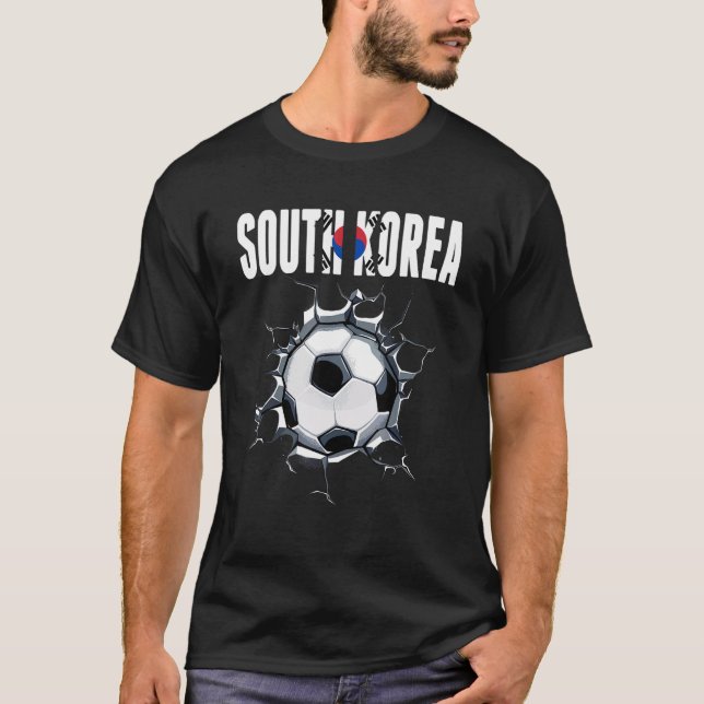 Camiseta Fãs de Futebol da Coreia do Sul - Futebol Coreano  (Frente)