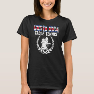 Camiseta Fãs de Tênis de Mesa da Costa Rica Ping Pong Costa