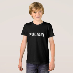 Camiseta Fasching Fantasia Polícia Infantil Carnaval Polici