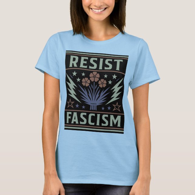 CAMISETA FASCISMO RESISTENTE (Frente)