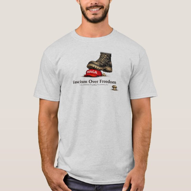 CAMISETA FASCISMO SOBRE LIBERDADE (Frente)