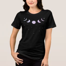 Camiseta Fase da Lua e Orvalho - Pastel