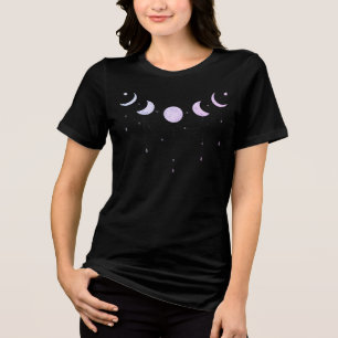 Camiseta Fase da Lua e Orvalho - Pastel