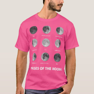Camiseta Fases Da Lua - Ciclo Da Lua - Ciclo Lunar - Ecl Lu