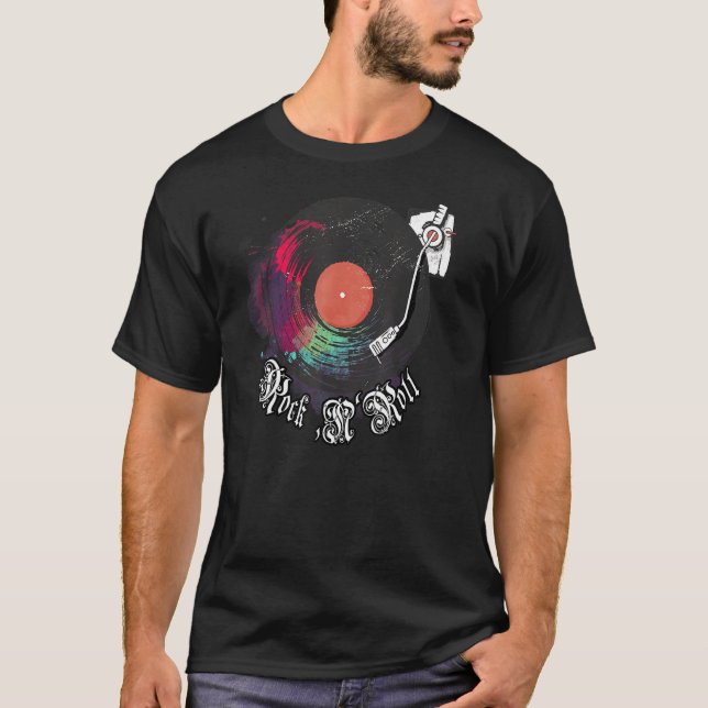 Camiseta Fases Da Lua Gótico Da Tatuagem Mística (Frente)