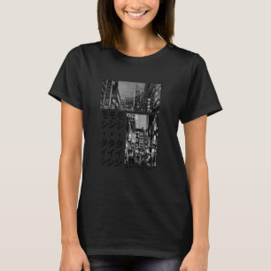 Camiseta Fashio do Gráfico Estético Retroativo de Streetwea